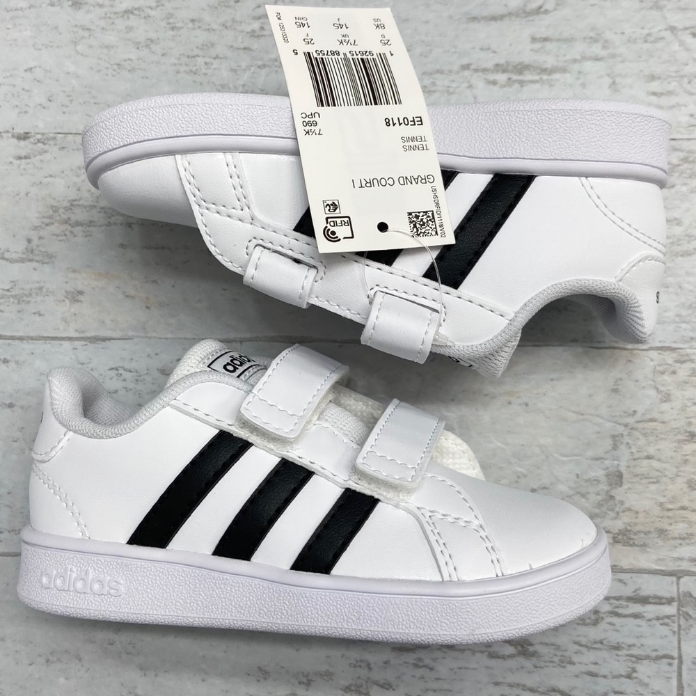 Adidas toddlers unisex Grand Court shoes - Picture 13 of 16
